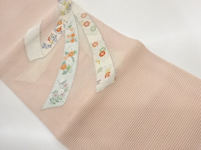 JAPANESE KIMONO / SUMMER NAGOYA OBI / WOVEN NOSHI & FLOWERS